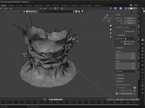 Chocolate Splash v28 Modelo 3D