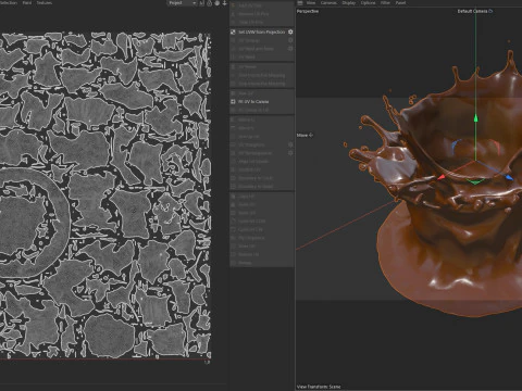 Chocolate Splash v28 3D Model