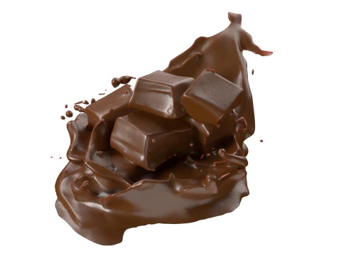 Chocolate Splash v29 3D Model