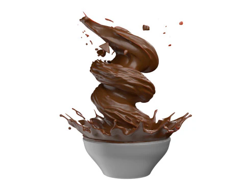 チョコレート スプラッシュ v30 3Dモデル