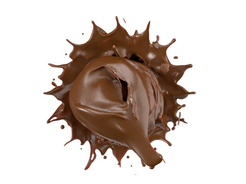 チョコレート スプラッシュ v30 3Dモデル
