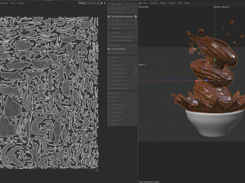 Chocolate Splash v30 3D Модель
