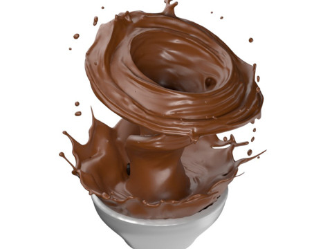 Chocolate Splash v31 3D Модель