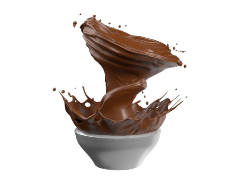 Chocolate Splash v31 3D Model