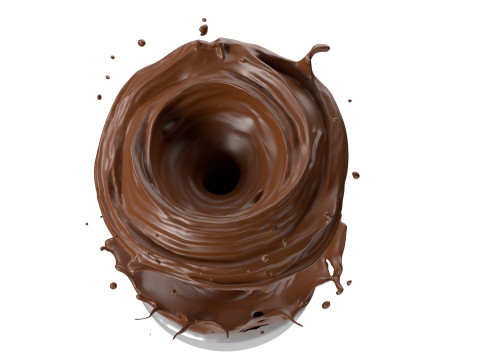 Chocolate Splash v31 3D Model