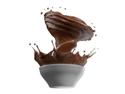 Chocolate Splash v31 3D Model