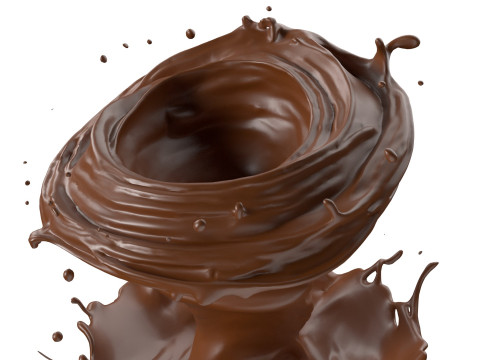 Chocolate Splash v31 3D Model