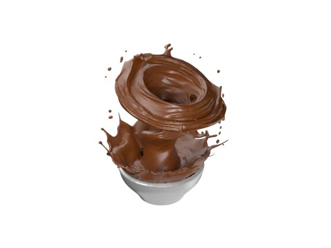 Chocolate Splash v31 3D Model