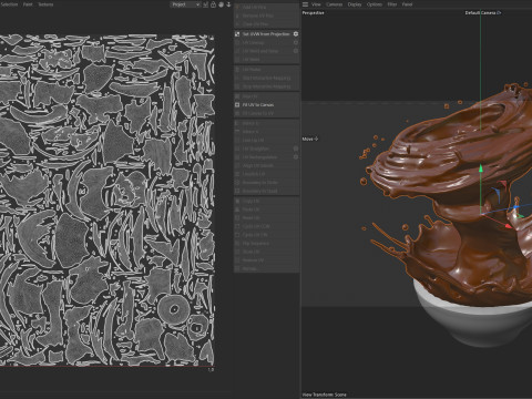 Chocolate Splash v31 3D Model