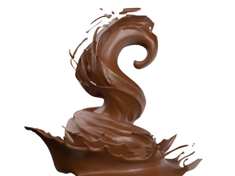 Chocolate Splash v32 3D Модель