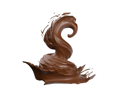 Chocolate Splash v32 3D Model