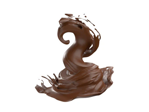 Chocolate Splash v32 3D Model