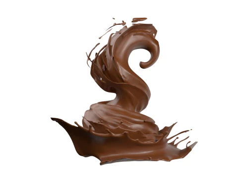 Chocolate Splash v32 3D Model