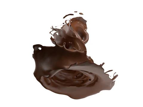 Chocolate Splash v32 3D Model