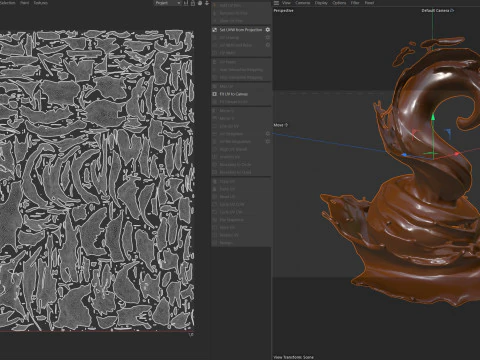Chocolate Splash v32 3D Model