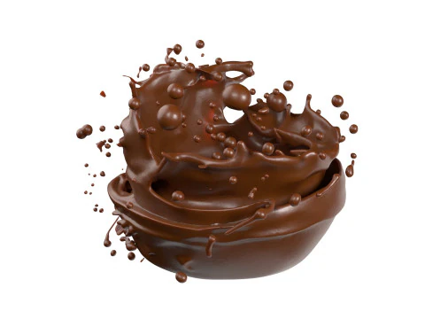 Chooclate Splash Collection 3D Model