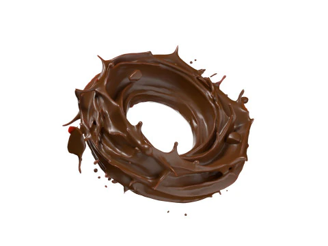 Chooclate Splash Collection 3D Model