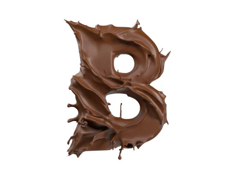 Chocolate splash A to Z callection 3D Model
