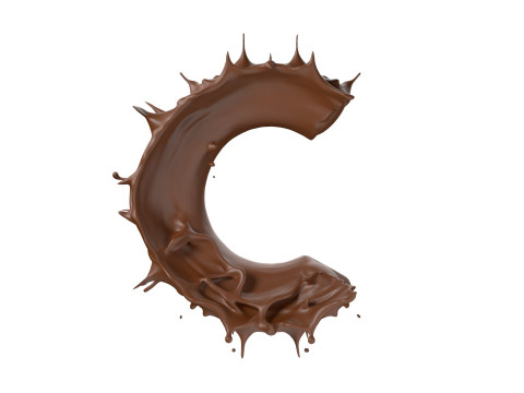 Chocolate splash A to Z callection 3D Model