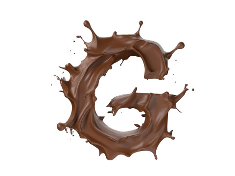 Chocolate splash A to Z callection 3D Model