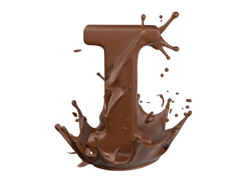 Chocolate splash A to Z callection 3D Model