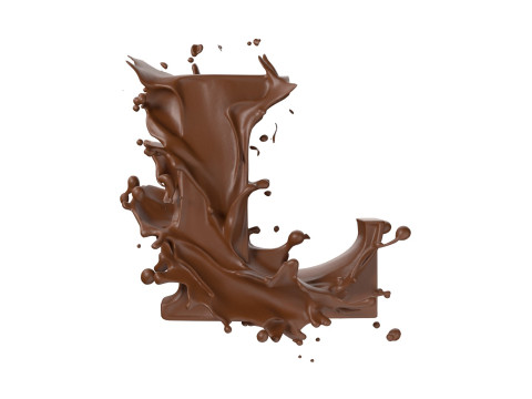 Chocolate splash A to Z callection 3D Model