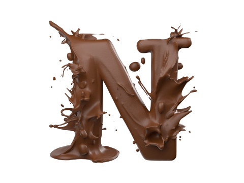 Chocolate splash A to Z callection 3D Model