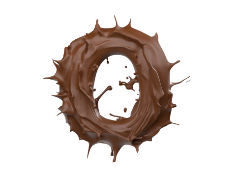 Chocolate splash A to Z callection 3D Model