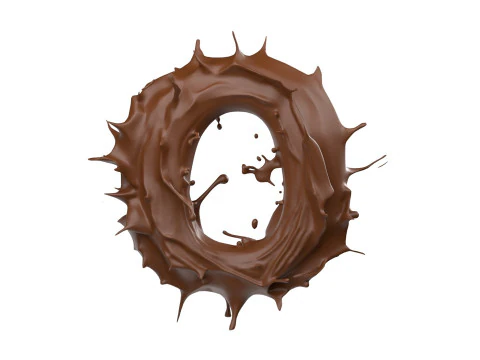Chocolate splash A to Z callection 3D Model