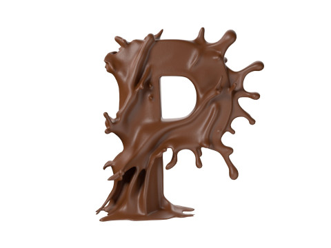 Chocolate splash A to Z callection 3D Model