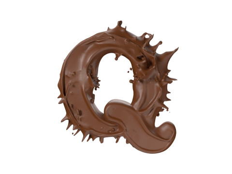 Chocolate splash A to Z callection 3D Model