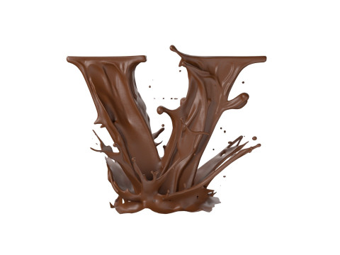 Chocolate splash A to Z callection 3D Model