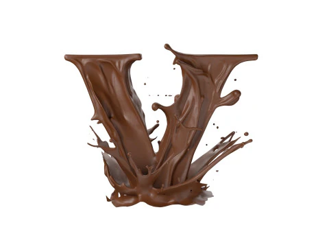 Chocolate splash A to Z callection 3D Model