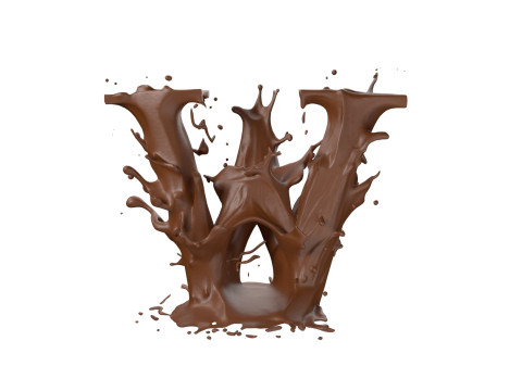 Chocolate splash A to Z callection 3D Model