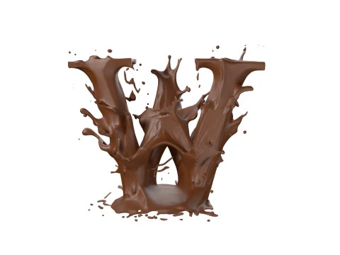 Chocolate splash A to Z callection 3D Model