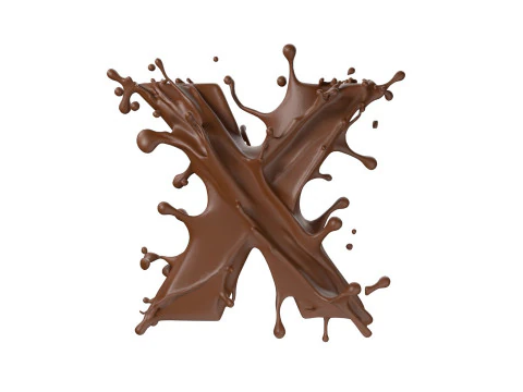 Chocolate splash A to Z callection 3D Model