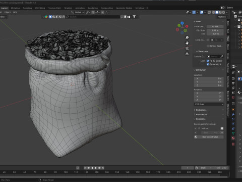 Coffee sack Modelo 3D