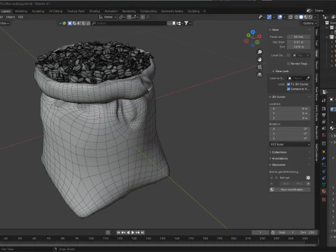 Coffee sack 3D Model