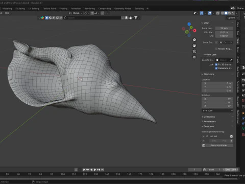 法螺貝 v1 3Dモデル