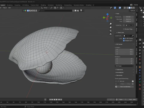 コンクシェルパール 3Dモデル