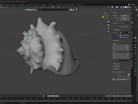 Concha v8 Modelo 3D