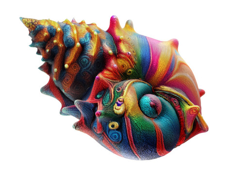 Conch shell v9 3D-Modell