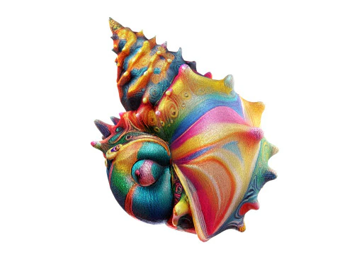 Coquille de conque v9 Modèle 3D