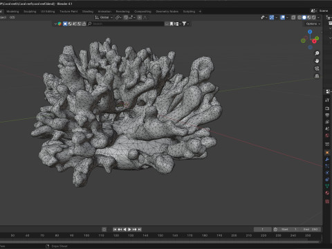 Coral reef V1 3D 模型