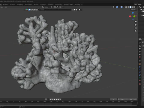 Recife de coral v2 Modelo 3D