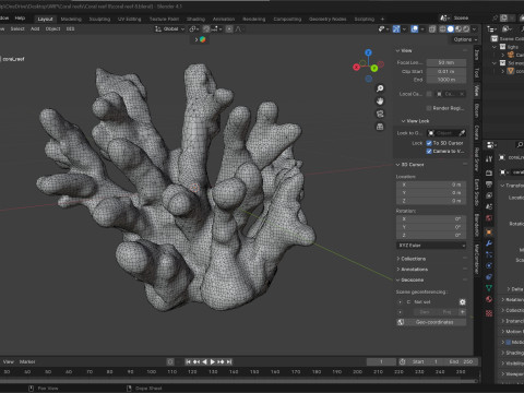 Coral reef v8 3D Model