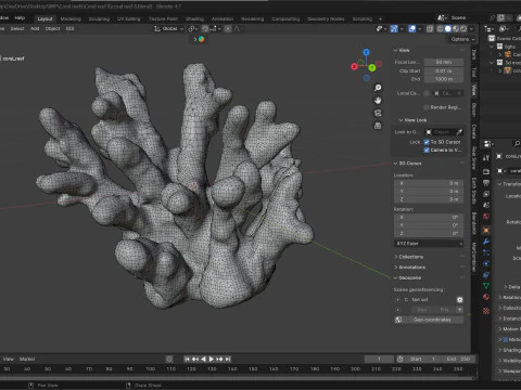 Coral reef v8 3D Model