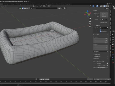 Dog bed 3D Model