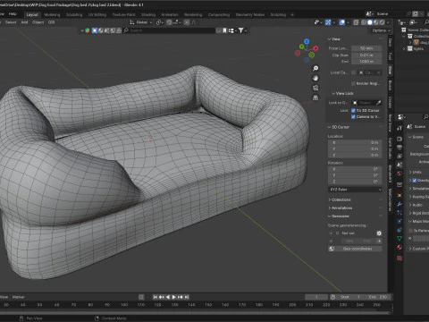 Dog bed 2 3D Model