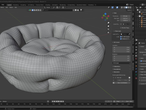 Dog bed 3 3D Model